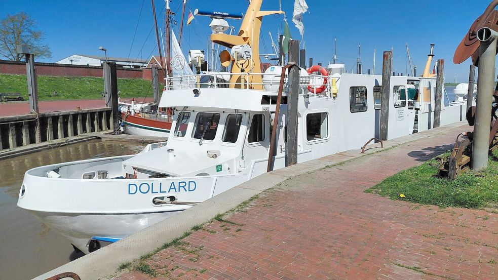 Bereits seit 30 Jahren gibt es die Internationale Dollard Route. Seit 2010 ist dieses Schiff im Einsatz. Foto: Lisa Siegler