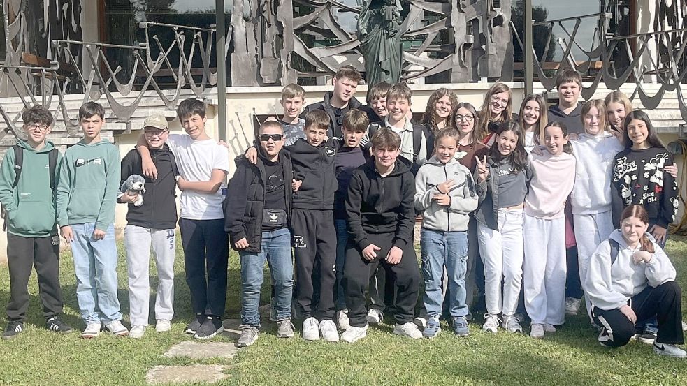 Zwölf Schülerinnen und Schüler waren im Rahmen von Erasmus+ eine Woche zu Gast in Italien. Foto: Schule am Osterfehn