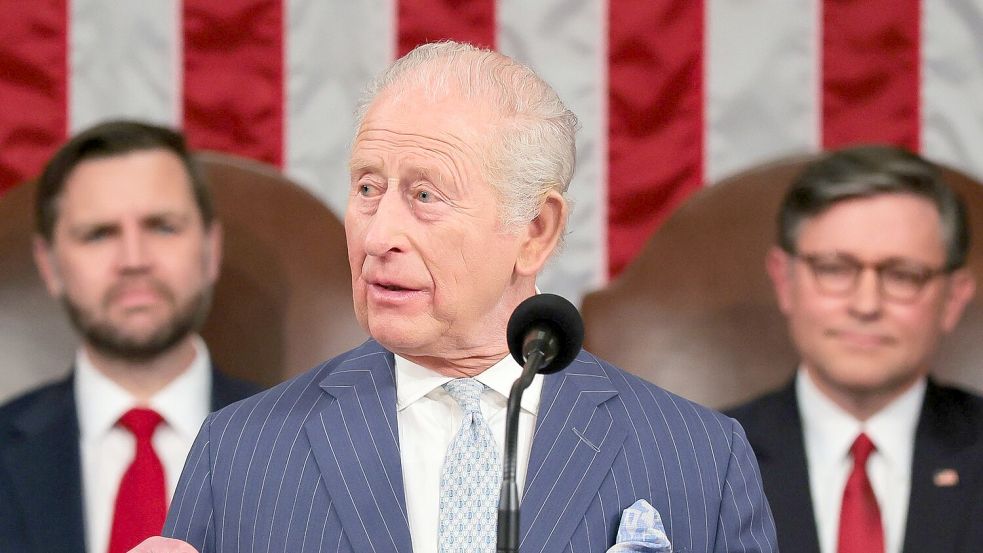 Charles ist erst der zweite Monarch nach seiner Mutter Queen Elizabeth II., der zum US-Kongress sprach. Foto: Kylie Cooper