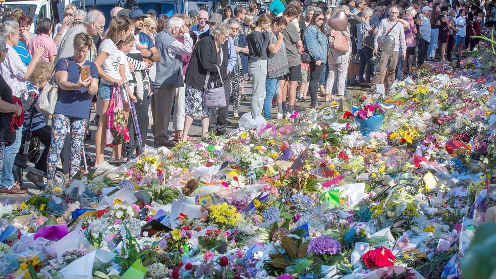 Bei dem rassistisch motivierten Anschlag in Christchurch starben 51 Menschen. (Archivbild) Foto: David Alexander