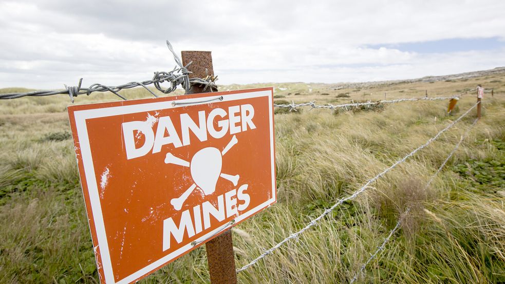 Die Spuren des Krieges: Auch nach mehr als 40 Jahren stellen Minenfelder eine Gefahr auf den Falkland-Inseln dar. Foto: imago/Pond5 Images