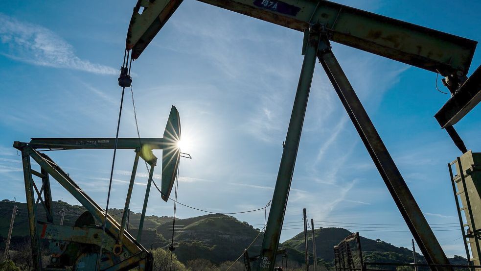 Der Ölpreisschock treibt die Inflation im Euroraum. (Symbolbild) Foto: Nic Coury/AP/dpa