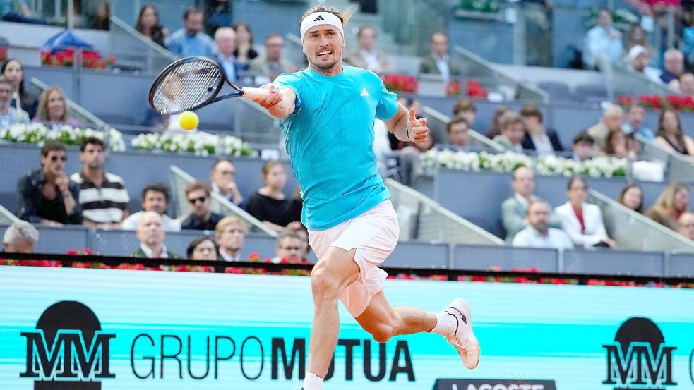 Alexander Zverev erreicht das Halbfinale in Madrid. Foto: Jose Breton
