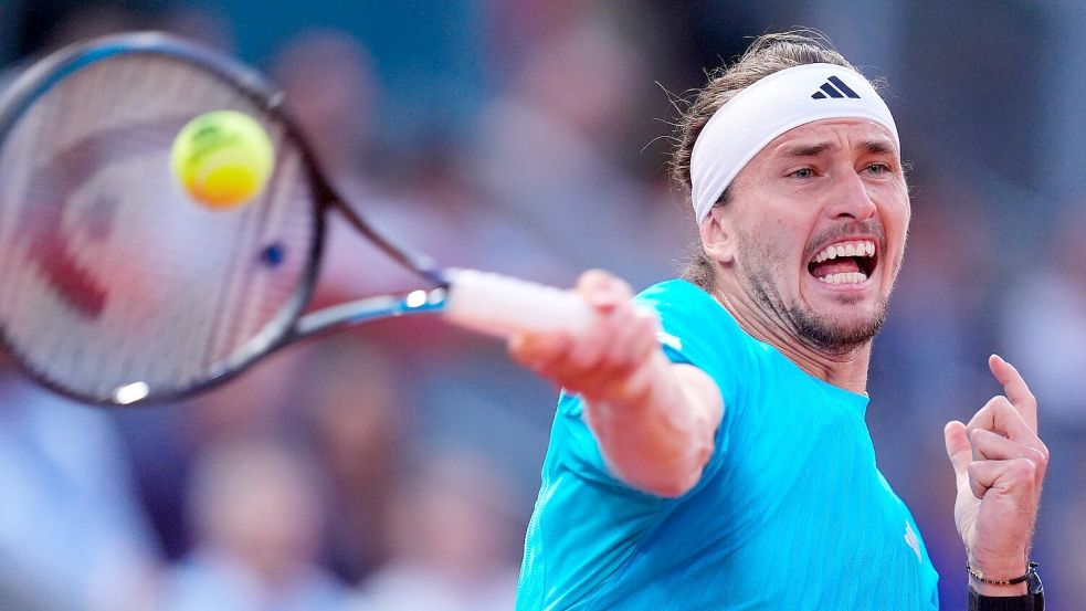Alexander Zverev hat in Madrid das Finale erreicht. Foto: Manu Fernandez
