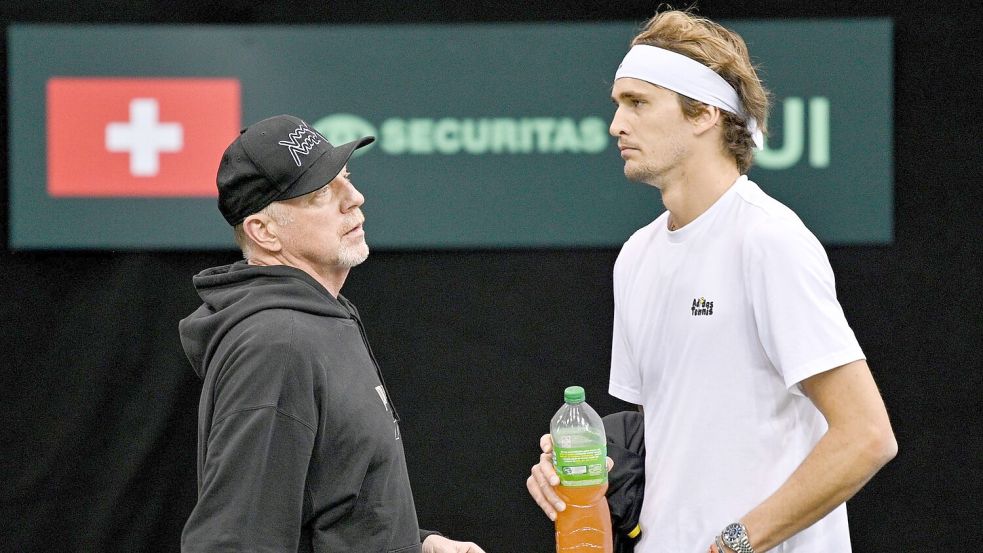 Tennis-Legende Boris Becker wünscht sich mehr Kampfgeist bei Alexander Zverev. (Archivbild) Foto: Harald Tittel