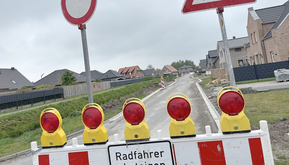 Am Bekassinenweg in Rhauderfehn-Mitte sind viele neue Häuser entstanden.