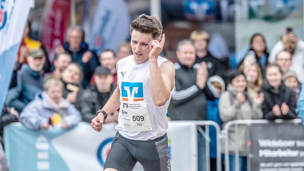 Tim Veith freute sich über den Sieg und eine tolle Zeit.