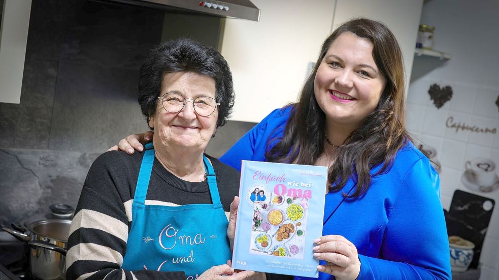 Von der Küche in die Sozialen Medien - und jetzt in ein Kochbuch: Die Rezepte von Vanessa und ihrer Oma Annemarie sind jetzt auch dort zu lesen. Foto: Christoph Reichwein