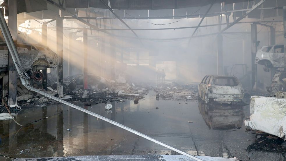 In den Stunden vor der Waffenruhe bombardierte Russland ukrainische Städte besonders heftig. Foto: Ukraine National Police