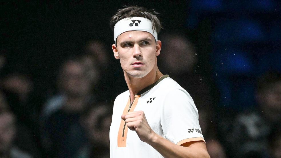 Daniel Altmaier spielt beim Turnier in Rom jetzt gegen Alexander Zverev. (Archivbild) Foto: Matthieu Mirville