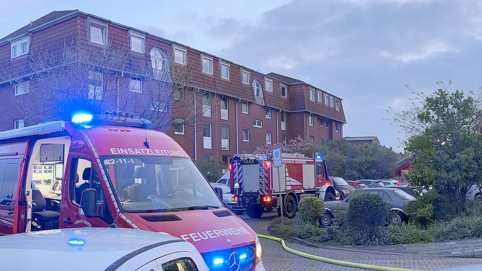 Am Sonntag hat es auf Norderney in einem Mehrfamilienhaus gebrannt. Foto: Feuerwehr