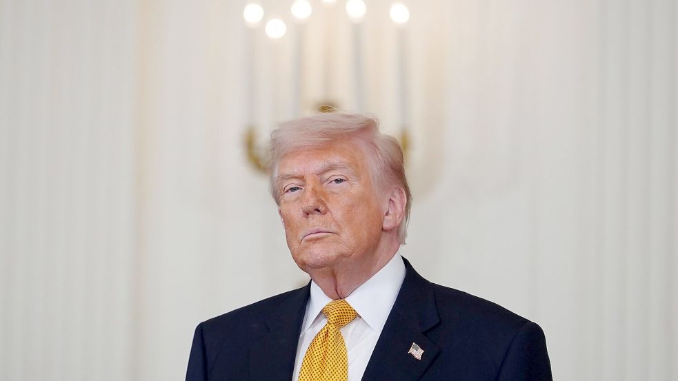 Trump gibt sich demonstrativ zuversichtlich mit Blick auf einen Deal mit dem Iran. Foto: Julia Demaree Nikhinson