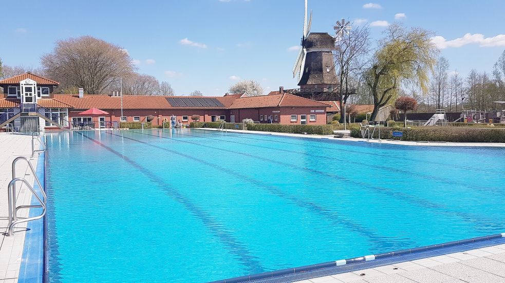 Das Freibad Hengstforde in der Gemeinde Apen ist bereit für den Saisonstart 2026. Foto. Gemeinde Apen