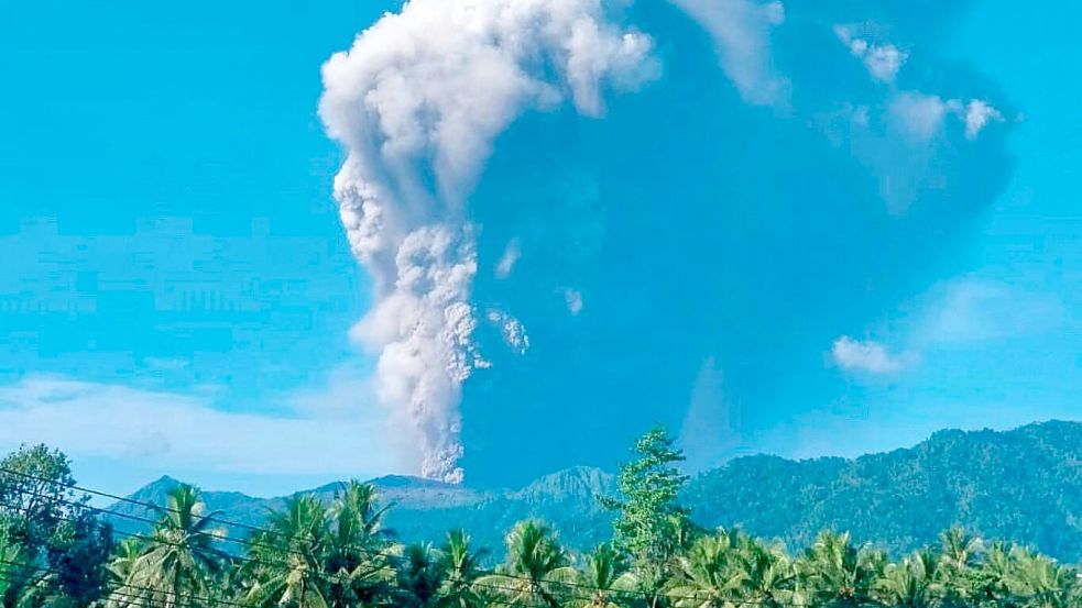 Der Dukono gehört zu den aktivsten Vulkanen Indonesiens. Foto: Uncredited