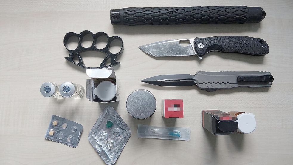 Diese Gegenstände wurden sichergestellt. Foto: Bundespolizei