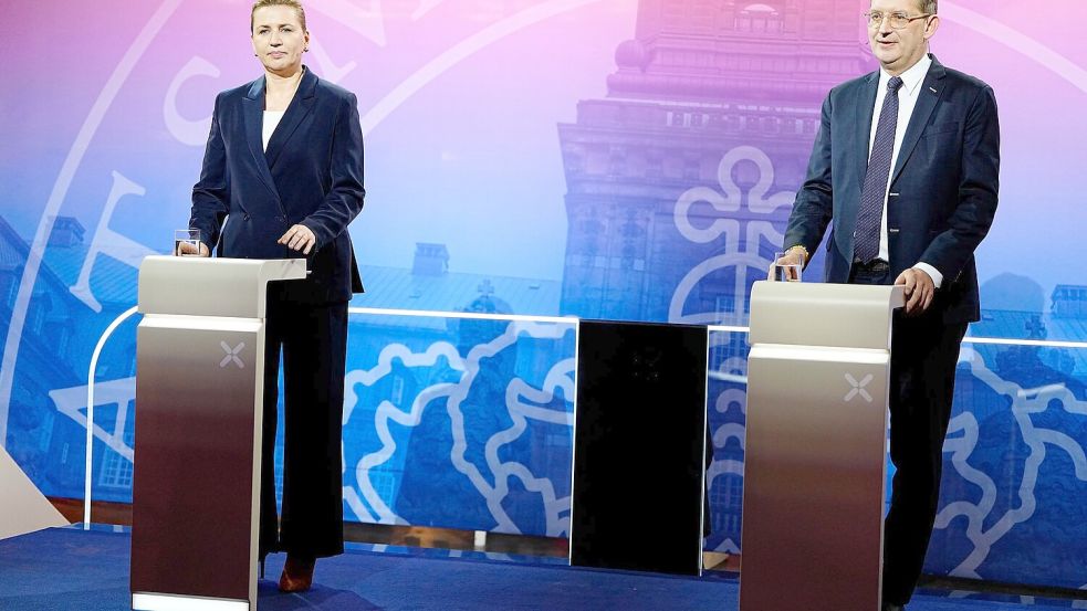 Mette Frederiksen (links) will Ministerpräsidentin in Dänemark bleiben. Doch ihr erster Versuch einer Regierungsbildung ist gescheitert. Jetzt versucht es ihr Herausforderer Troels Lund Poulsen (rechts). (Archivbild) Foto: Mads Claus Rasmussen/Ritzau Scan