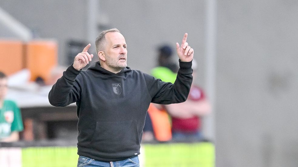 Bleibt Manuel Baum über den Sommer hinaus Augsburg-Trainer? Foto: Harry Langer