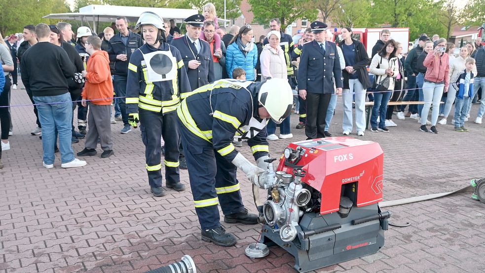 Den meisten Teilnehmergruppen machte die Pumpe, die nicht für Wettkämpfe ausgelegt ist, zu schaffen. Foto: Holger Weers