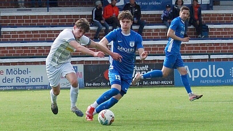 Stijn Hensema (Mitte) feierte beim 4:2 gegen Schüttorf sein Comeback. Foto: Marco Reemts