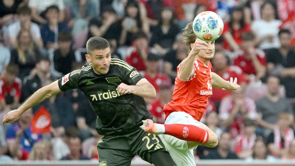 Andrej Ilić (l) brachte die Gäste in Führung. Foto: Torsten Silz
