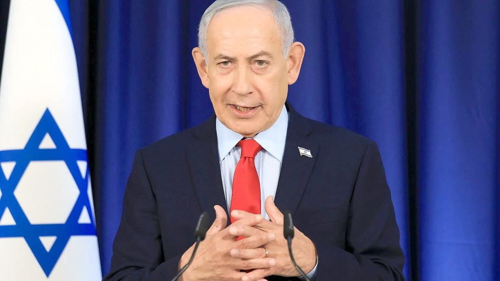Netanjahu geht davon aus, dass der Krieg noch nicht zu Ende ist. (Archivbild) Foto: Ronen Zvulun/Pool Reuters/dpa