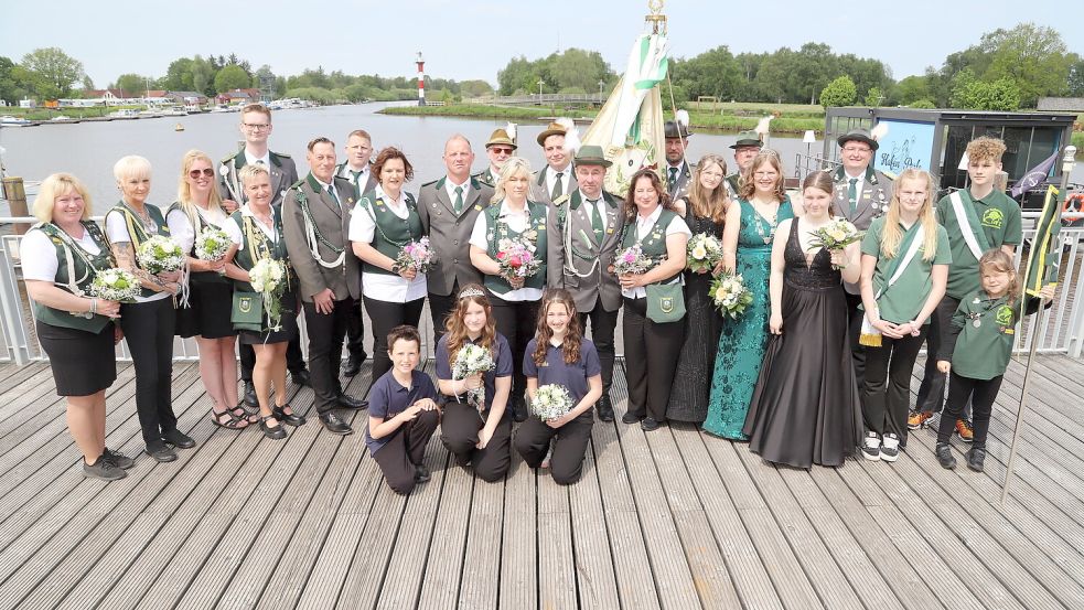 Das neue Königshaus des KK-Schützenvereins Barßelermoor. Foto: Hans Passmann