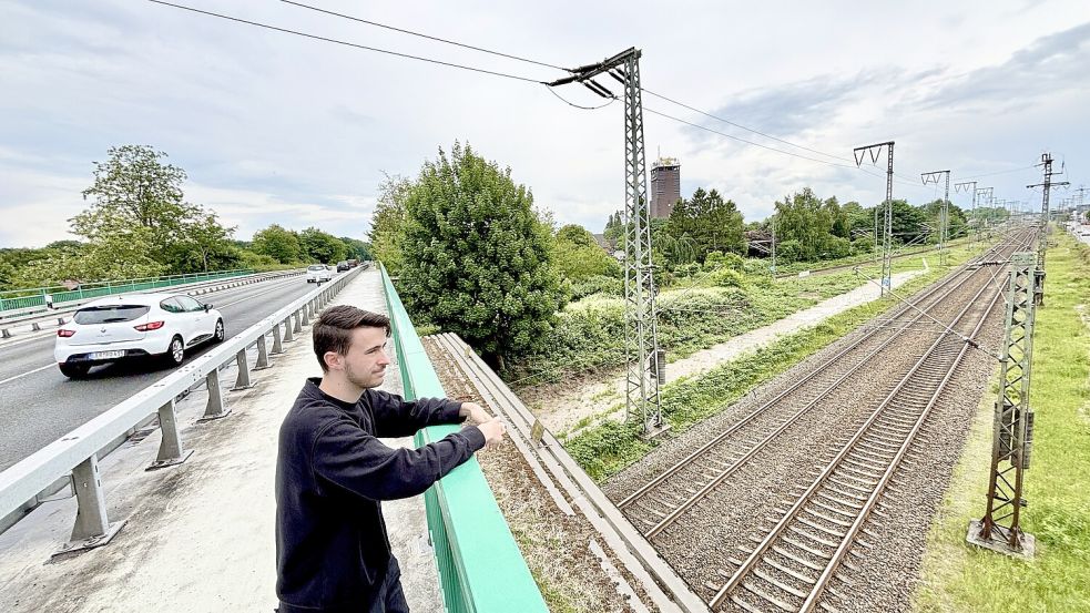 Die Brücke über den Stadtring ist marode. Foto: Klaus Ortgies/Archiv