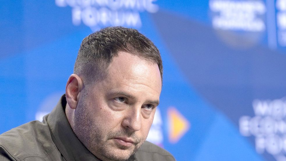 Selenskyjs früherer Stabschef soll nur gegen eine hohe Kaution auf freiem Fuß bleiben. (Archivbild) Foto: Gian Ehrenzeller/KEYSTONE/dpa