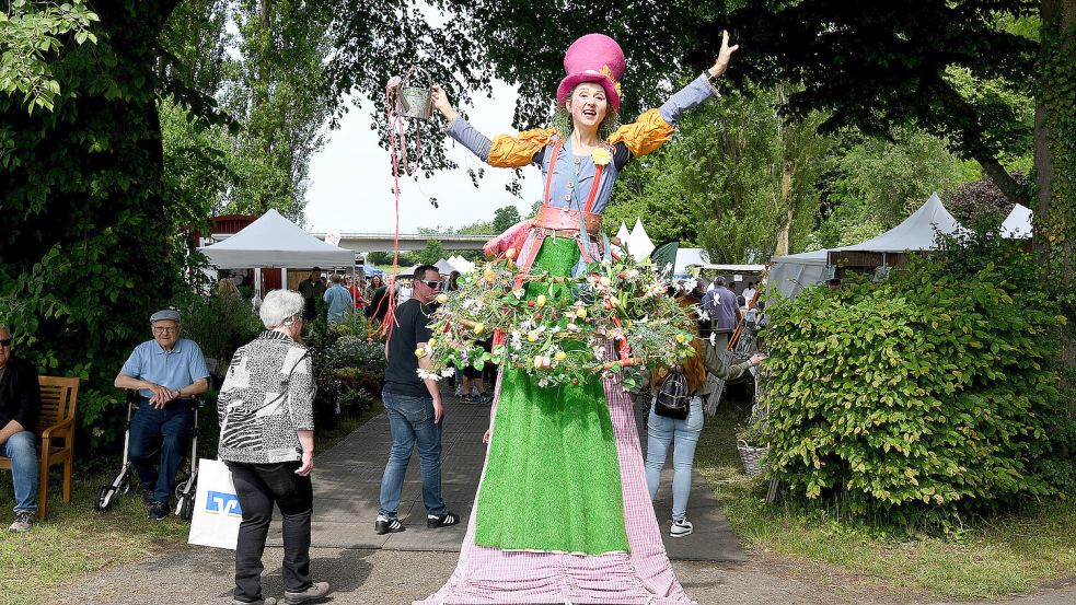 Tausende Gartenfreunde strömten 2025 zum Burggarten in Stickhausen. Foto: Melchert Stromann/Archiv