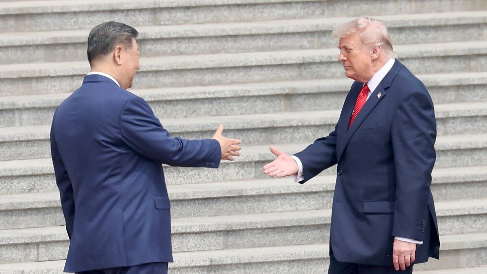 Trump trifft auf Xi. Foto: Maxim Shemetov