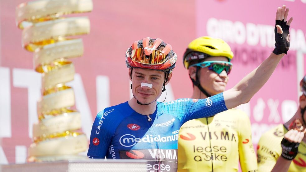 Jonas Vingegaard hat beim Giro d’Italia den Gesamtsieg im Blick. Foto: Gian Mattia D’alberto