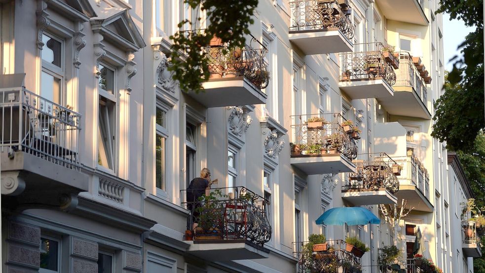 Gebäude sind ein Bereich, bei dem Deutschland sich schwer tut beim Klimaschutz. (Archivbild) Foto: Marcus Brandt/dpa