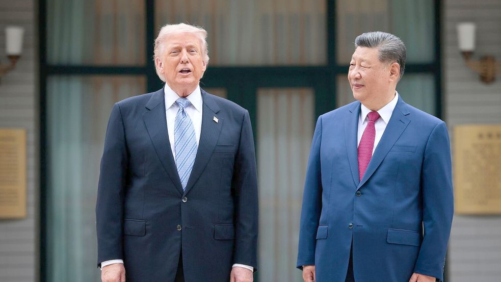 Auch Trump war von Xi in Peking freundlich empfangen worden. (Archivbild) Foto: Evan Vucci