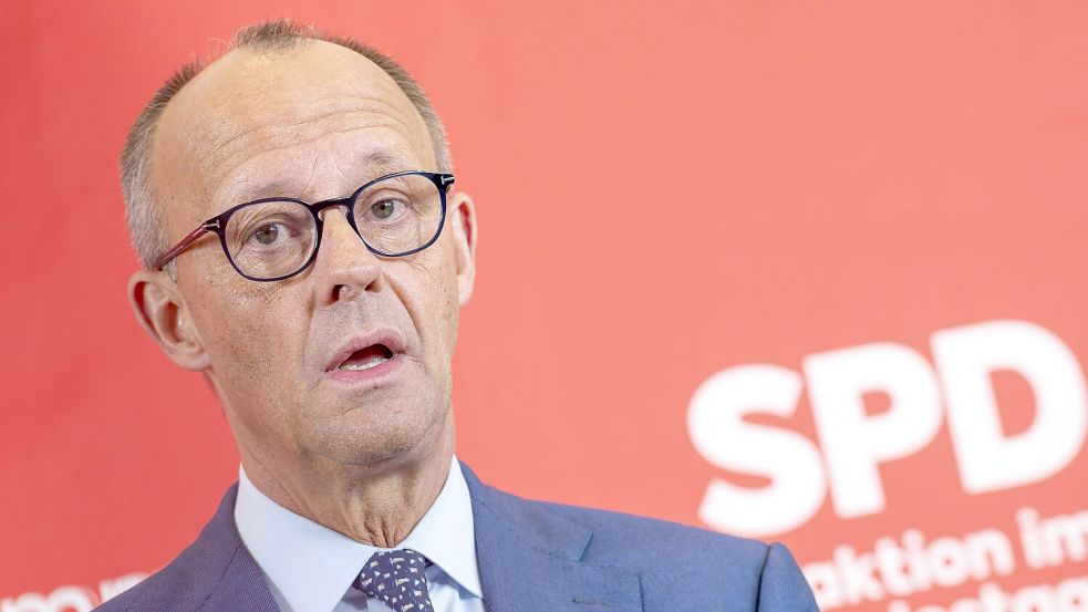 Friedrich Merz zu Gast bei der SPD-Fraktion im Bundestag. Er will wiederkommen, immerhin. Foto: imago/Mike Schmidt