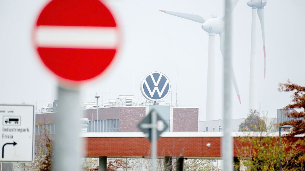 Der Volkswagen-Standort in Emden: immer wieder im Zentrum von Gerüchten. Foto: Hauke-Christian Dittrich/dpa/Archiv