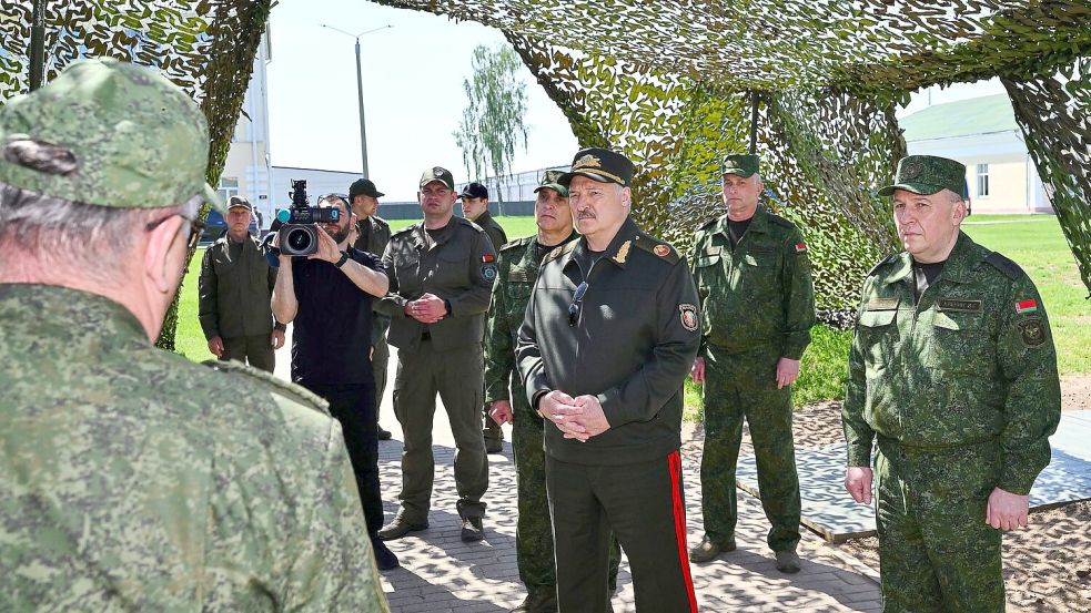 Der belarussische Machthaber Lukaschenko sagt, er sei zu einem Treffen mit Selenskyj bereit. Foto: Uncredited