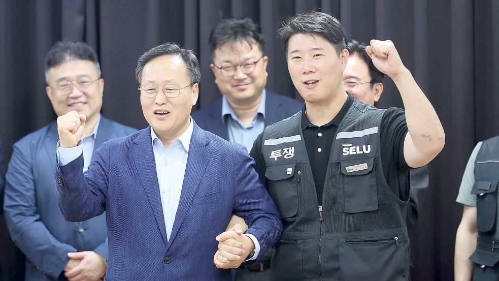 Samsung-Management und Gewerkschaft konnten einen angedrohten Generalstreik nur wenige Stunden vor Streikbeginn abwenden. Foto: -/Yonhap/dpa