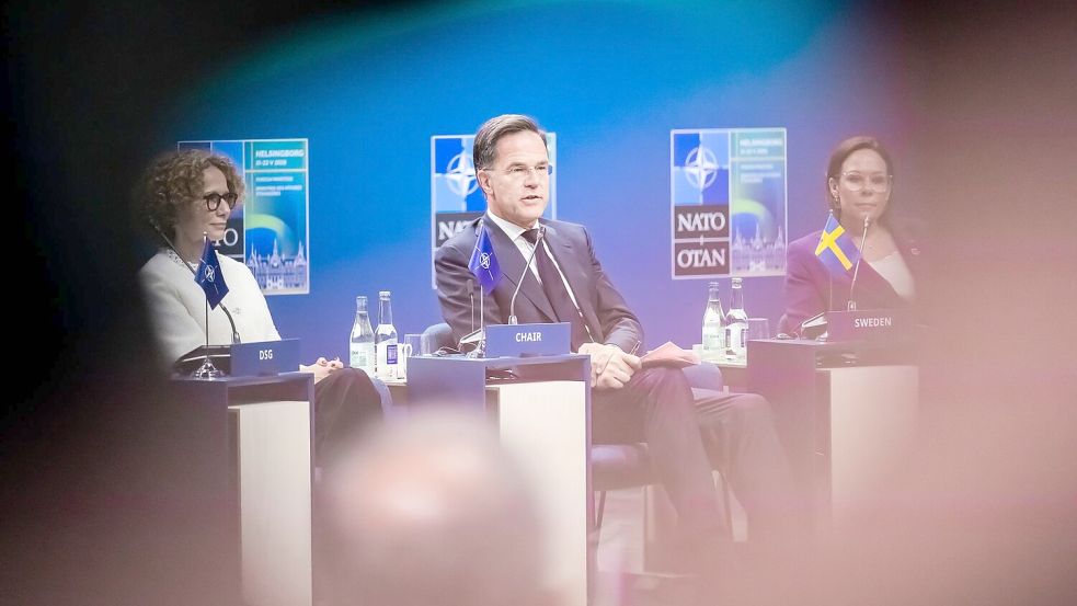 „Wo immer wir helfen können, werden wir da sein“: Nato-Generalsekretär Rutte signalisiert Trump Bereitschaft zur Unterstützung. Foto: Christoph Soeder/dpa