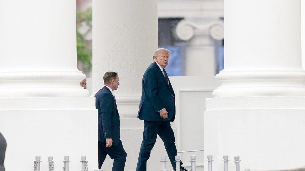 Trump hat sich zu einem möglichen Rahmenabkommen mit dem Iran geäußert. Foto: Jose Luis Magana