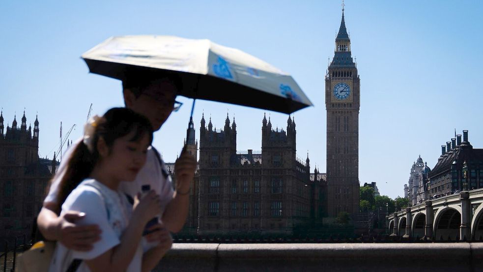 Auch Großbritannien erlebt eine historische Hitzewelle. Foto: James Manning