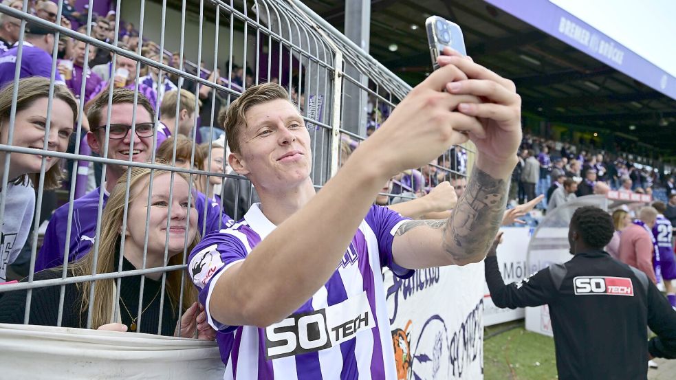 Steht bald für Selfies in Emden parat: Luc Ihorst. 16 Einsätze bestritt er vergangene Saison für Osnabrück. Foto: Imago