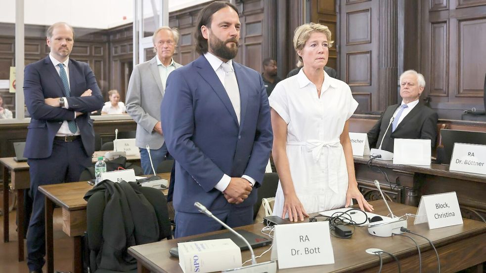 Christina Block und ihr Anwalt Ingo Bott Foto: Christian Charisius