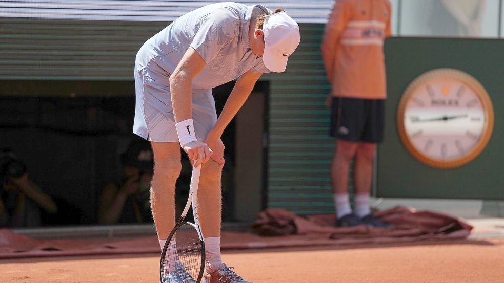 Bekam einen körperlichen Einbruch in seinem Zweitrundenmatch von Paris: Jannik Sinner Foto: Thibault Camus