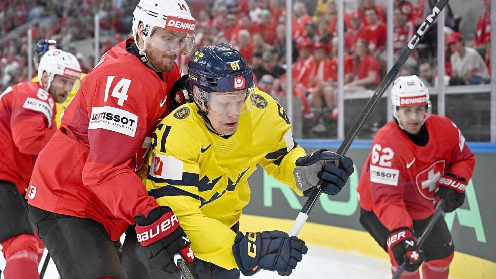 Schweiz träumt weiterhin vom ersten WM-Titel. Foto: Roni Rekomaa/Lehtikuva/dpa