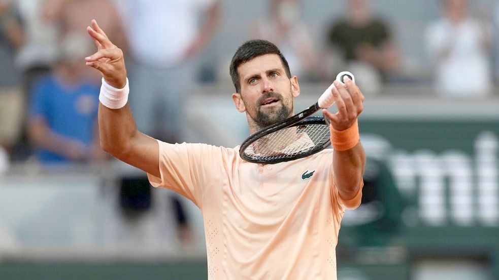 Hat in Paris sichtlich gute Laune: Novak Djokovic. Foto: Thibault Camus