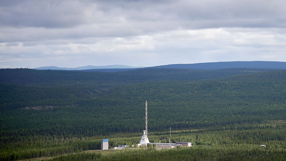 Der nordschwedische Weltraumbahnhof „Esrange“ liegt mitten in den Wäldern am Polarkreis. Foto: dpa/ASSOCIATED PRESS/Malin Haarala