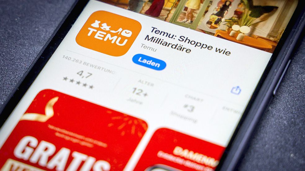 Billi, billiger, Temu: Auf der Online-Plattform können Kunden Produkte zum Schnäppchenpreis erhalten. Foto: Imago/Rüdiger Wölk