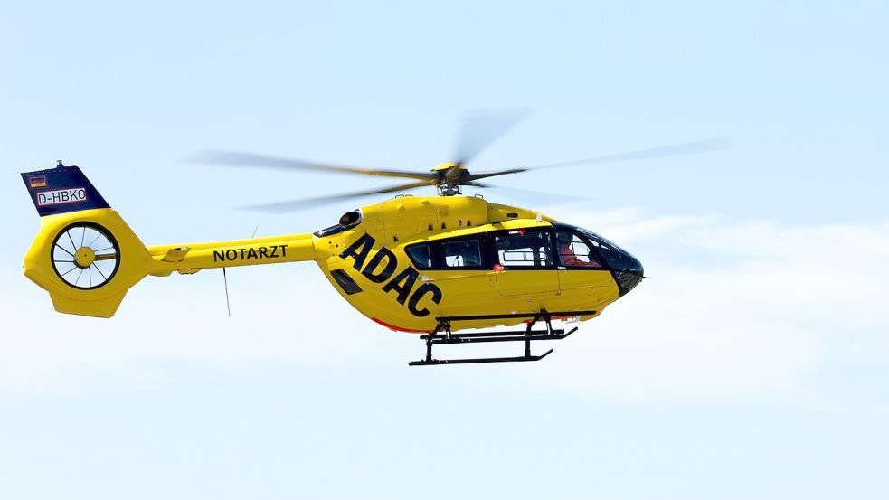 Die Frau wurde mit einem Hubschrauber in ein Krankenhaus geflogen. Symbolfoto: ADAC Luftrettung