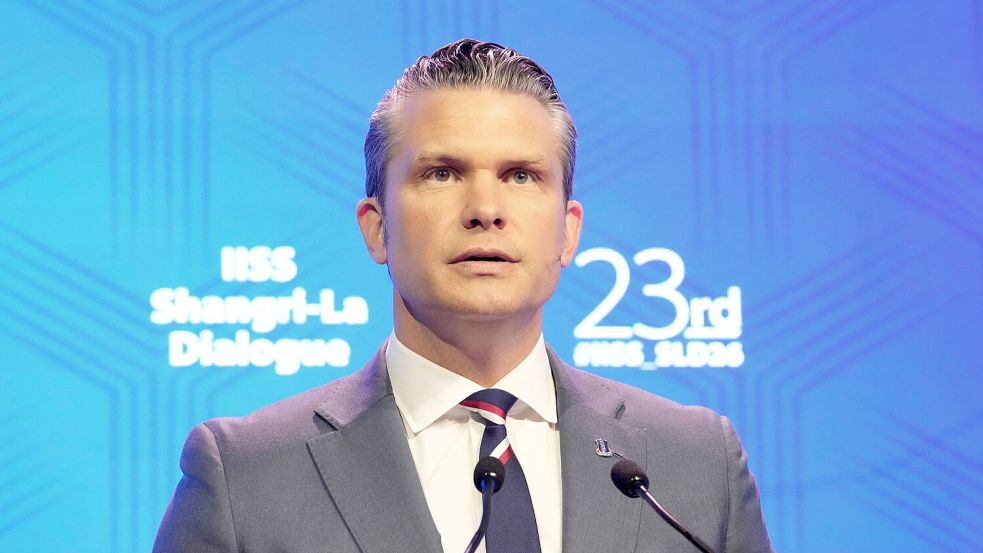 Beim Shangri-La-Dialog warnte Hegseth vor einer Vorherrschaft Chinas. Foto: Achmad Ibrahim