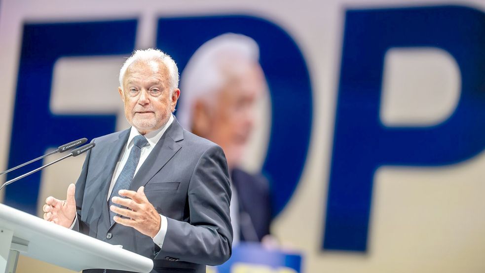 Wolfgang Kubicki siegt in Kampfabstimmung um den FDP-Vorsitz Foto: Michael Kappeler/dpa